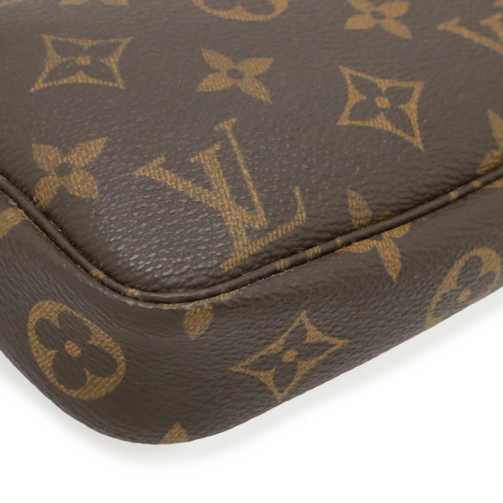 LOUIS VUITTON Authentic Brown Monogram Pochette Mini Bag - Picture 4 of 9